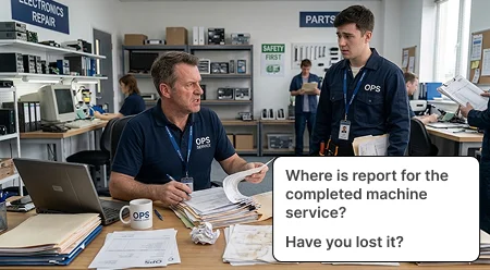 Paper Job Cards and Manual Service Records
